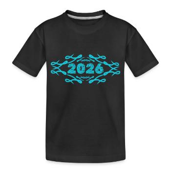 2026 - T-shirt bio Premium Enfant - noir - Devant