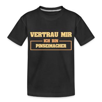 Fabricant de pinceaux amusant - T-shirt bio Premium Enfant - noir - Devant