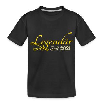 2021 - Kinder Premium Bio T-Shirt - Schwarz - Vorne