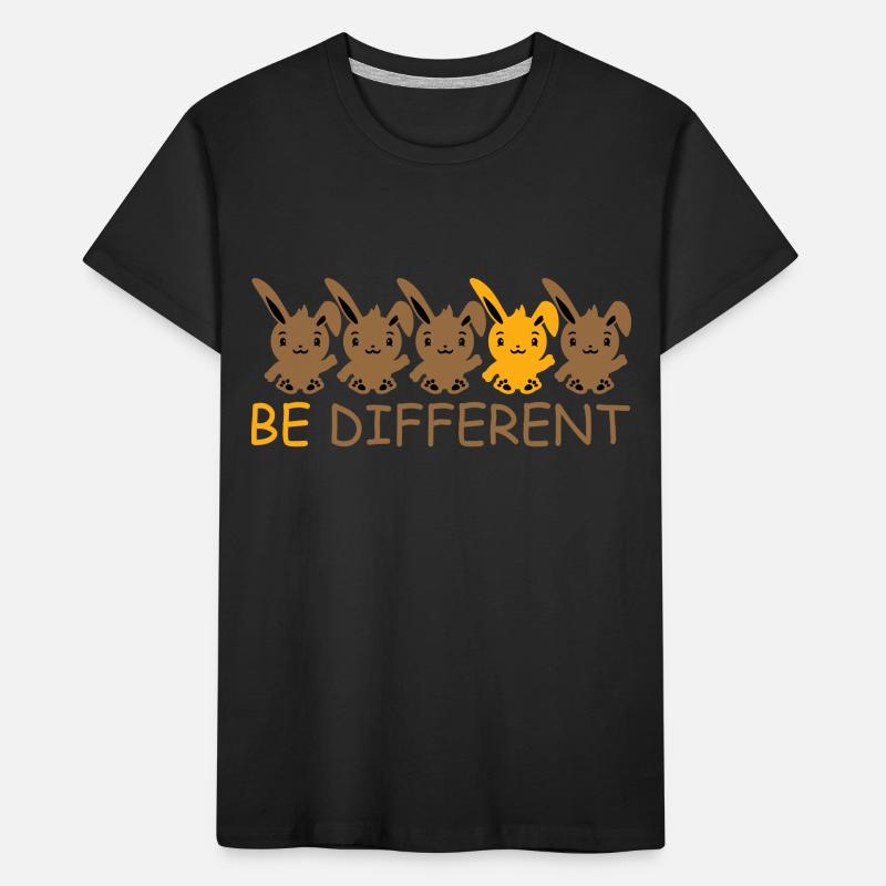5 Bunny Friends Différence Soyez différent T-shirt bio Premium Enfant