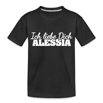Gift for Alessia - Kids' Premium Organic T-Shirt - black - Front