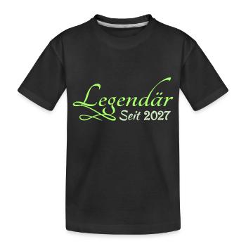 2027 - Kids' Premium Organic T-Shirt - black - Front