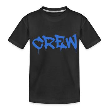 crew - Kinder Premium Bio T-Shirt - Schwarz - Vorne