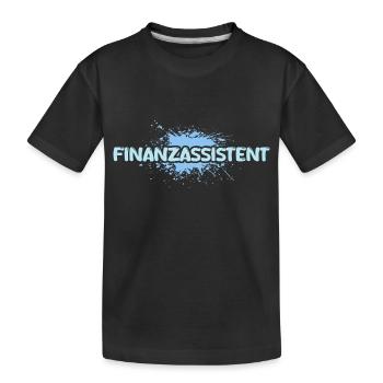 Finanzassistent als Job - Kinder Premium Bio T-Shirt - Schwarz - Vorne