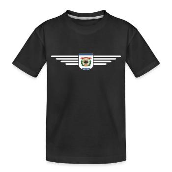 West Virginia Fan Shirt – Nature & Pride - Kids' Premium Organic T-Shirt - black - Front