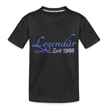 1988 - Kids' Premium Organic T-Shirt - black - Front