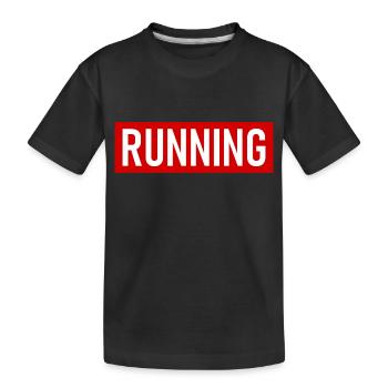 Marathon - Course à pied - Jogging - Coureur - T-shirt bio Premium Enfant - noir - Devant