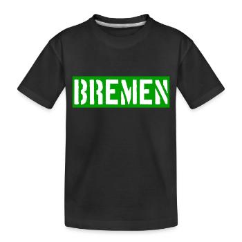 Bremen - Weser - Werder - Hansestadt - Kinder Premium Bio T-Shirt - Schwarz - Vorne