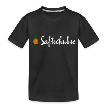 Saftschubse - Kinder Premium Bio T-Shirt - Schwarz - Vorne