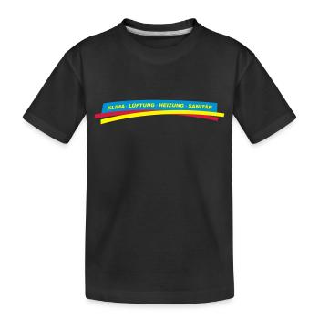 Klima Lüftung Heizung Sanitär - Kinder Premium Bio T-Shirt - Schwarz - Vorne