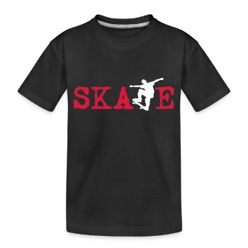 Skate - skateur - cadeau Conseil - skate- - T-shirt bio Premium Enfant - noir - Devant