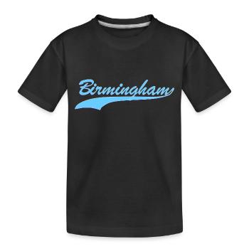 Birmingham - Kinder Premium Bio T-Shirt - Schwarz - Vorne