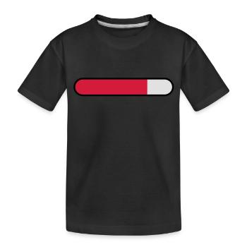 ladebalken leer - Kinder Premium Bio T-Shirt - Schwarz - Vorne