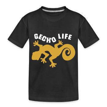 Gecko - T-shirt bio Premium Enfant - noir - Devant