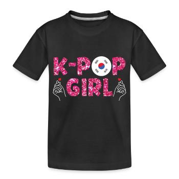 K-Pop Is My Seoul Kpop - Kinder Premium Bio T-Shirt - Schwarz - Vorne