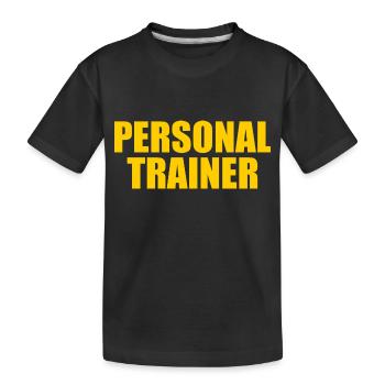 Personal trainer - Kids' Premium Organic T-Shirt - black - Front