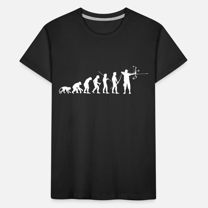 ArcLab CompoundArcherEvolution-White T-shirt bio Premium Enfant