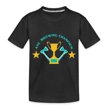 Lancer de hache lancer de hache - T-shirt bio Premium Enfant - noir - Devant