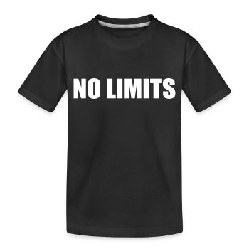 No limits - Kids' Premium Organic T-Shirt - black - Front