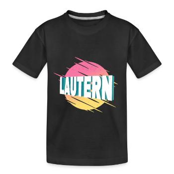 Lautern Kaiserslautern Germany City Font - Kids' Premium Organic T-Shirt - black - Front