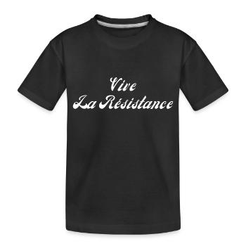 Vive la résistance - T-shirt bio Premium Enfant - noir - Devant