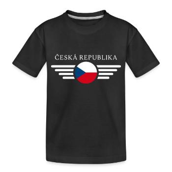 Tchéquie - T-shirt bio Premium Enfant - noir - Devant