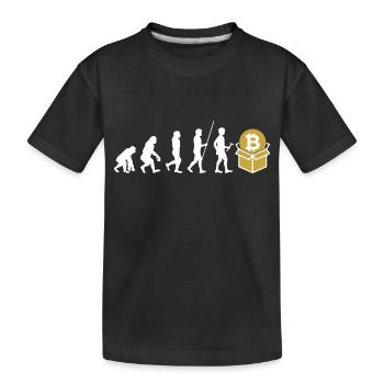 Mineur de bitcoin - T-shirt bio Premium Enfant - noir - Devant