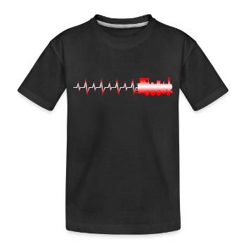 My love - Kids' Premium Organic T-Shirt - black - Front