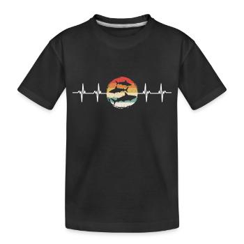 No Fins No Future Safe Sharks - Kinder Premium Bio T-Shirt - Schwarz - Vorne