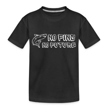 No Fins No Future Safe Sharks - Kinder Premium Bio T-Shirt - Schwarz - Vorne