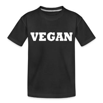 Vegan - T-shirt bio Premium Enfant - noir - Devant