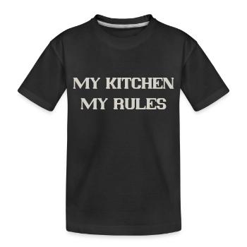 my kitchen - Kids' Premium Organic T-Shirt - black - Front