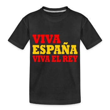 Viva españa viva el rey - Kids' Premium Organic T-Shirt - black - Front