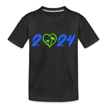 2024 - Kinder Premium Bio T-Shirt - Schwarz - Vorne