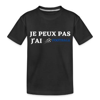 Football - Fußball - Fútbol - Calcio - Foot - Cool - T-shirt bio Premium Enfant - noir - Devant