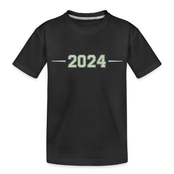 2024 - Kids' Premium Organic T-Shirt - black - Front