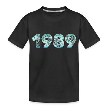 Eiskalt 1989 - Kinder Premium Bio T-Shirt - Schwarz - Vorne