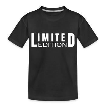 Limited Edition - Kids' Premium Organic T-Shirt - black - Front