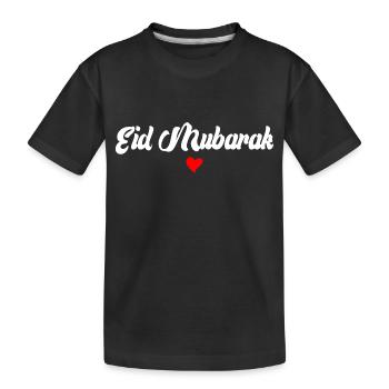 Islam Eid Mubarak - Kinder Premium Bio T-Shirt - Schwarz - Vorne