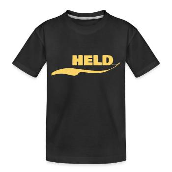 Gift for Hero - Kids' Premium Organic T-Shirt - black - Front