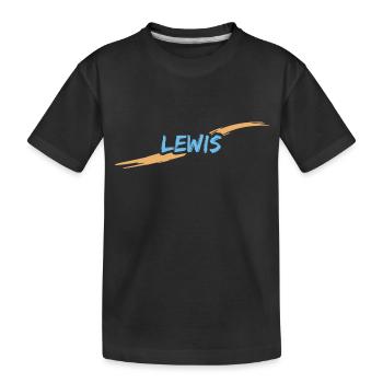 Geschenk für Lewis - Kinder Premium Bio T-Shirt - Schwarz - Vorne