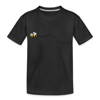 biene_3c - Kinder Premium Bio T-Shirt - Schwarz - Vorne
