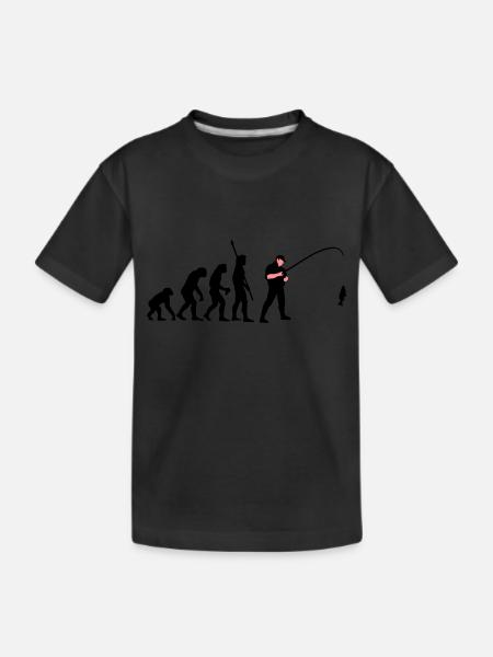 evolution_angler_a_2c_fisch - T-shirt bio Premium Enfant - noir