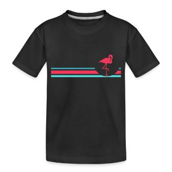 Flamingo - T-shirt bio Premium Enfant - noir - Devant