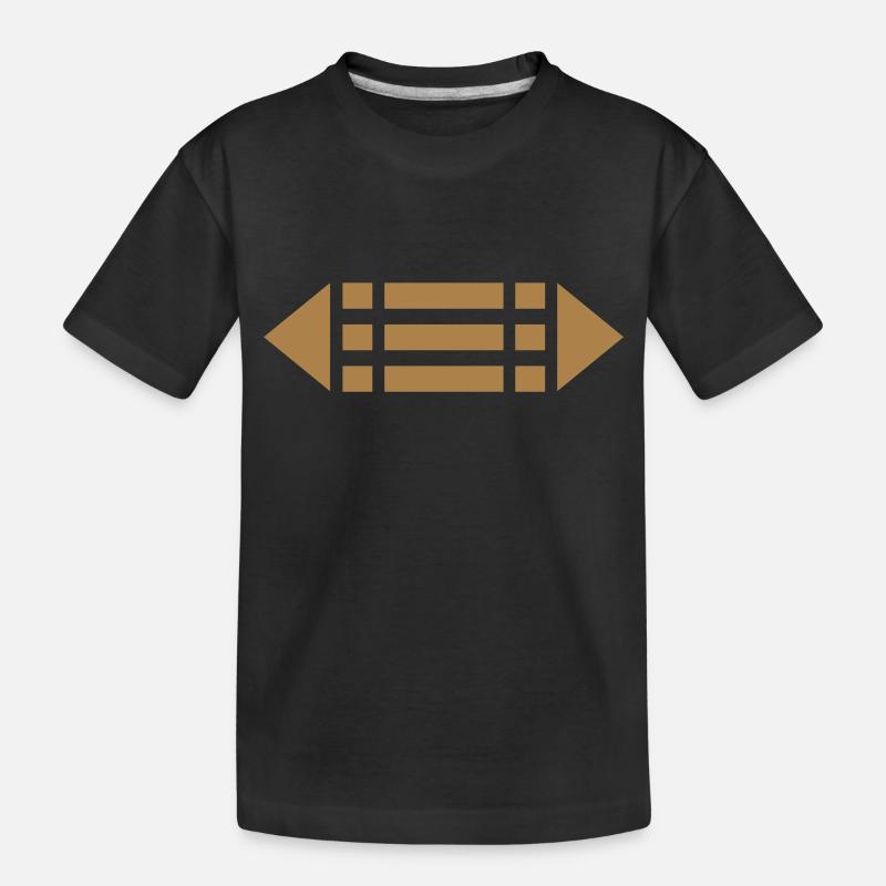 Ring der Schützer, Atlantis Amulett Schutz Zeichen - Kinder Premium Bio T-Shirt - Schwarz
