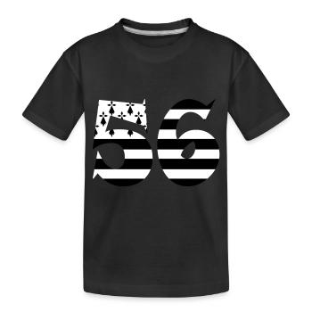 56 Britain flag - Kids' Premium Organic T-Shirt - black - Front