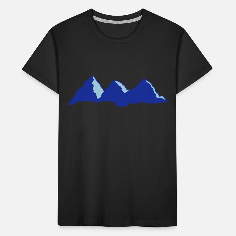 mountain highlander drawing vector Kids' Premium Organic T-Shirt