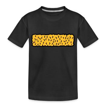 fish sticks tasty eat cooking Children's meal - Kids' Premium Organic T-Shirt - black - Front