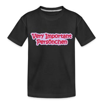 VIP Babysprüche - Kinder Premium Bio T-Shirt - Schwarz - Vorne