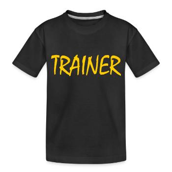 ENTRAÎNEUR - T-shirt bio Premium Enfant - noir - Devant